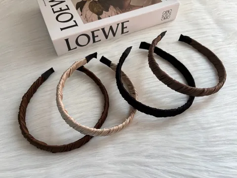 minimalist satin headband
