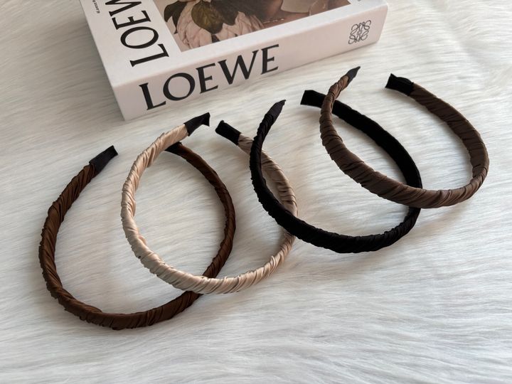 minimalist satin headband