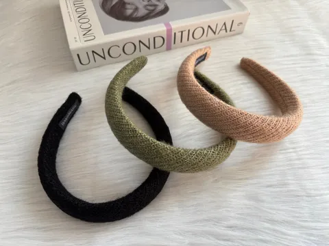 minimalist sponge headband (dark tone)