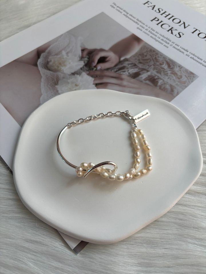 korean style fresh water pearl bracelet