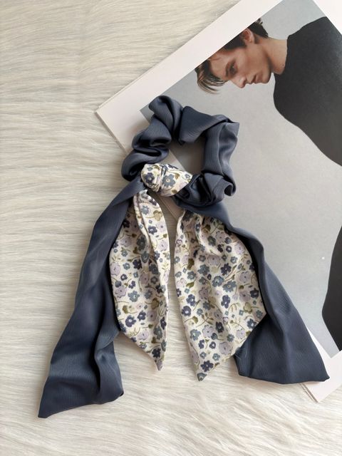 sweet floral print flowy scrunchy