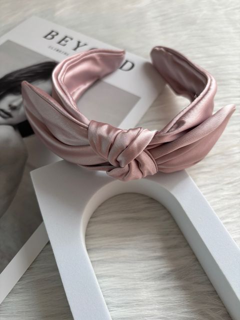 premium satin knotted headband