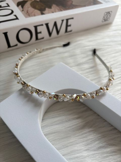 handmade crystal headband