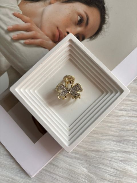 crystal ribbon claw clip (2cm)