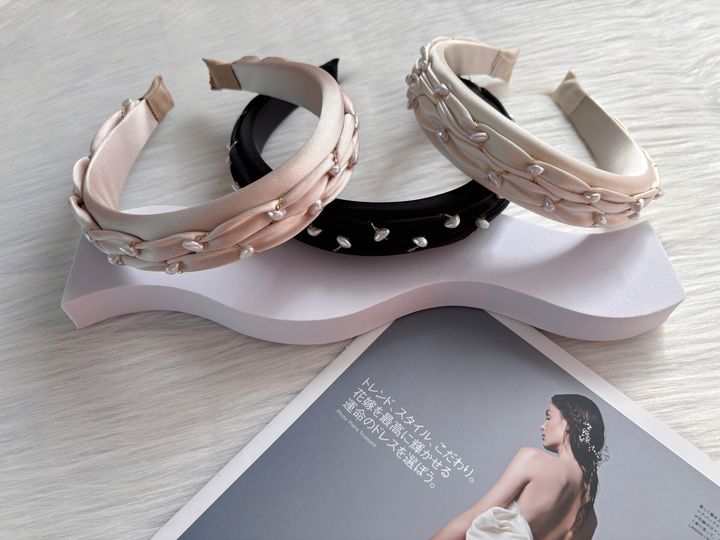 korean style satin headband