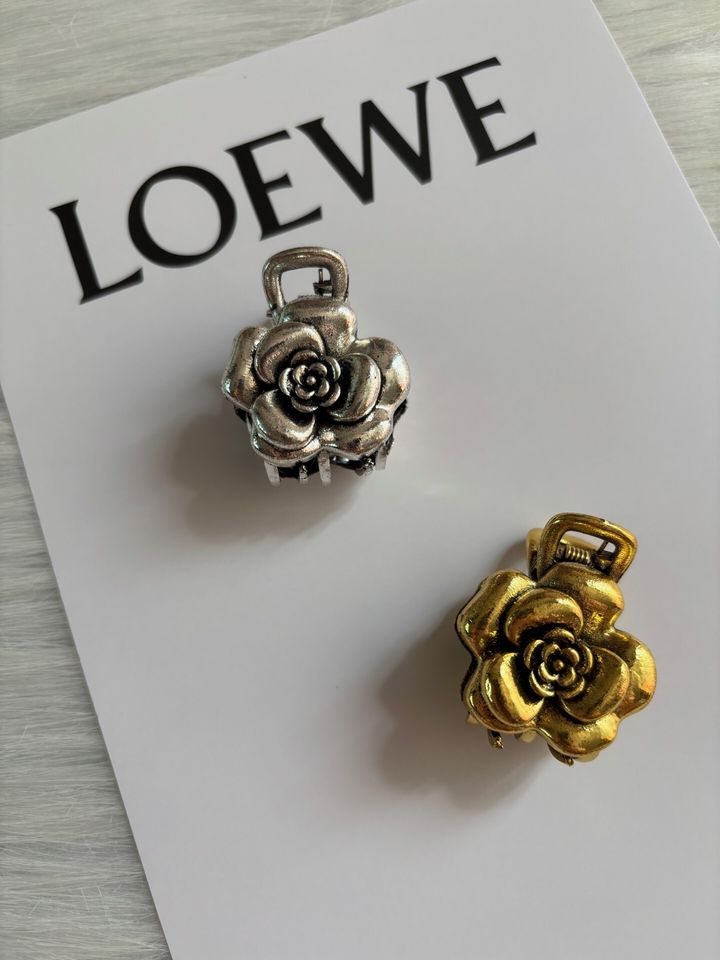 vintage style camellia flower claw clip (2.5cm)