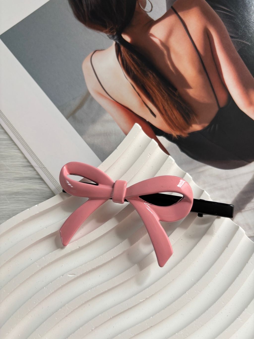 sweet ribbon duck clip