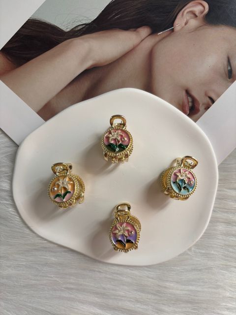 oil drop flower claw clip (1.5cm)