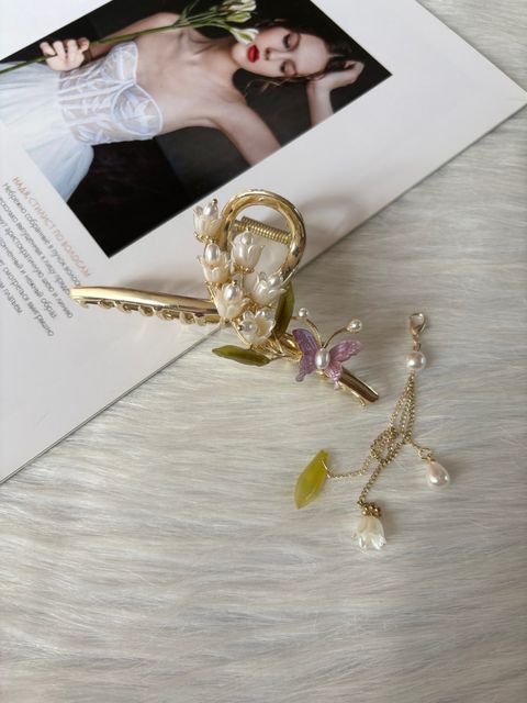 bell flower claw clip (11cm)