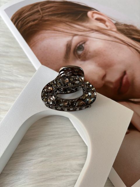 premium crystal claw clip (4cm)