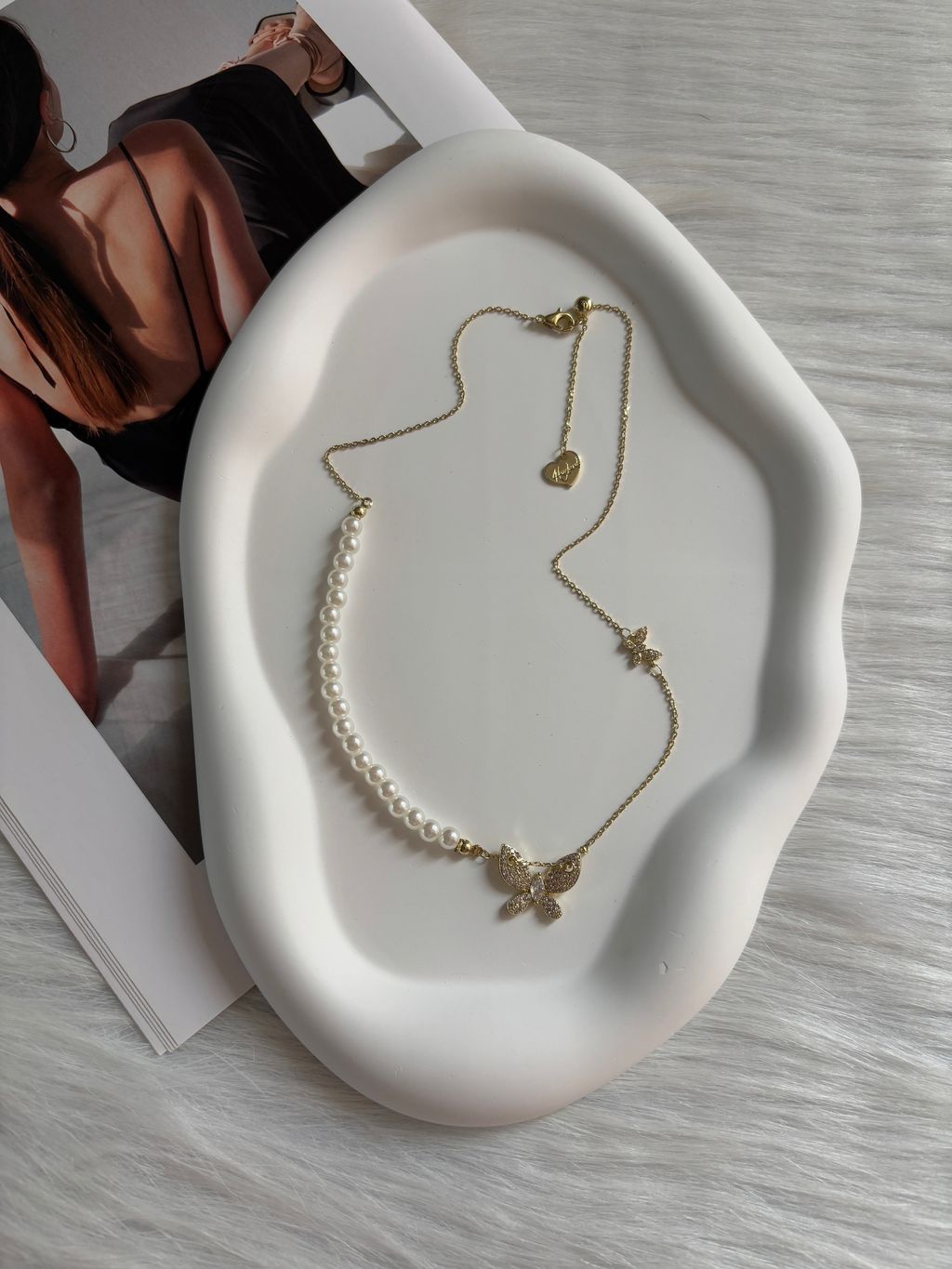 luna butterfly necklace
