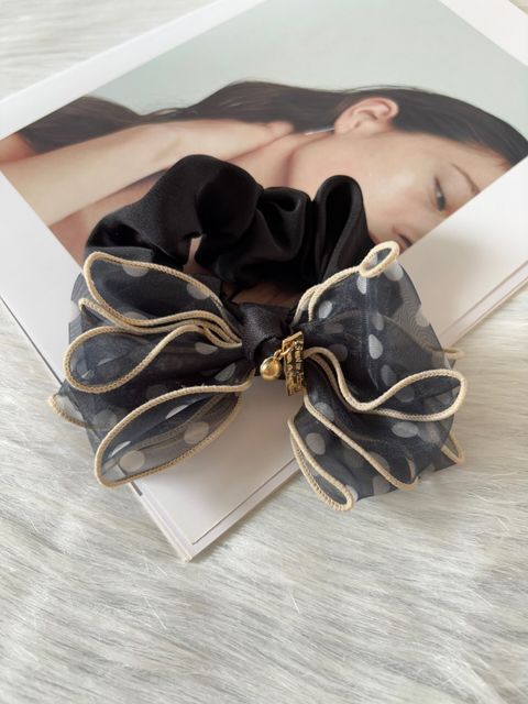 multi layer ribbon scrunchy