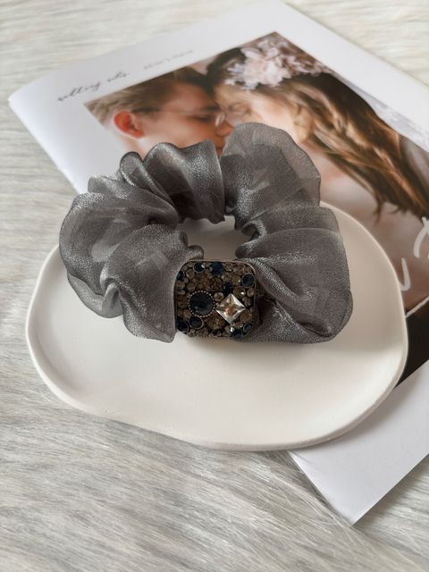 premium crystal scrunchy