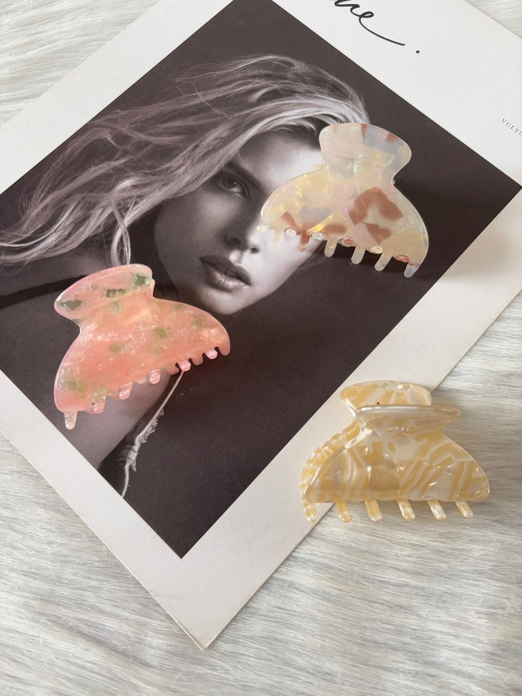 acetate claw clip (6cm)