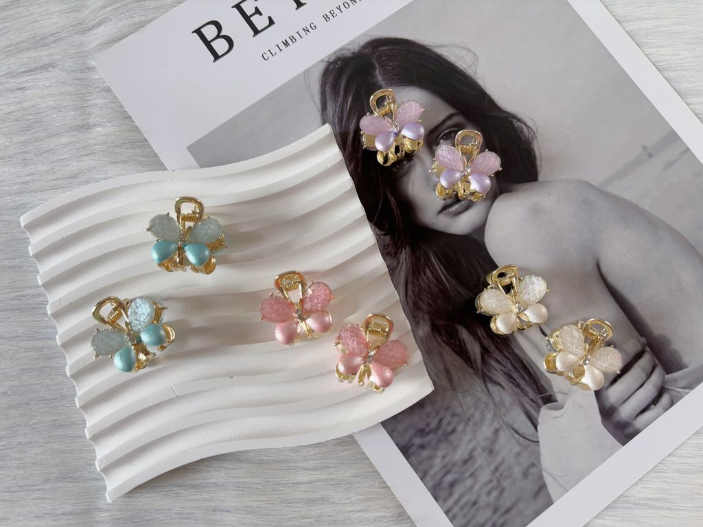 liuli butterfly claw clip (2cm)(1pair)