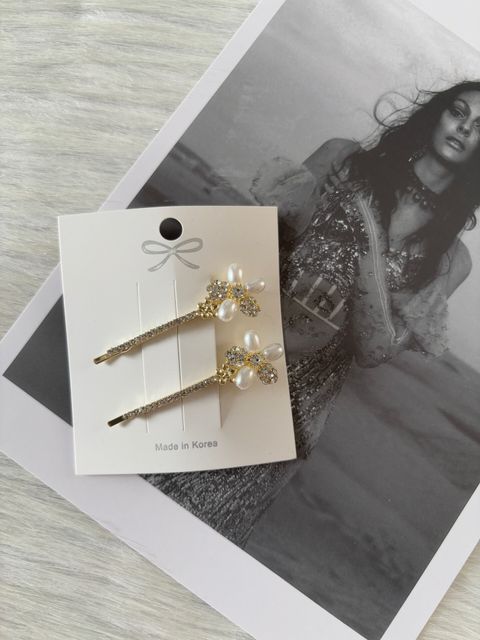 flower theme side clip (1pair)