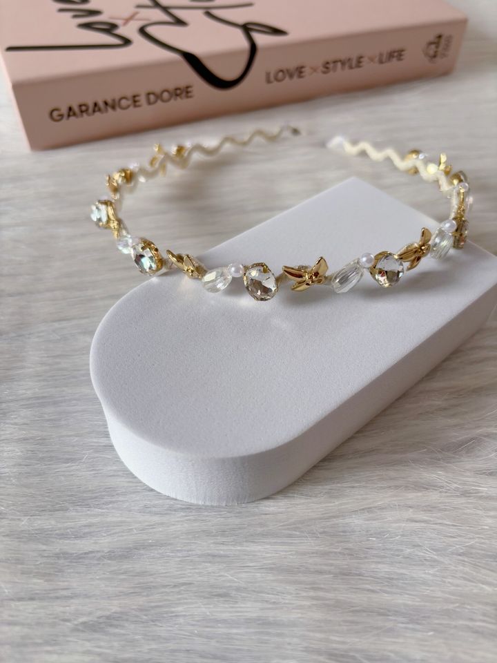 handmade crystal headband
