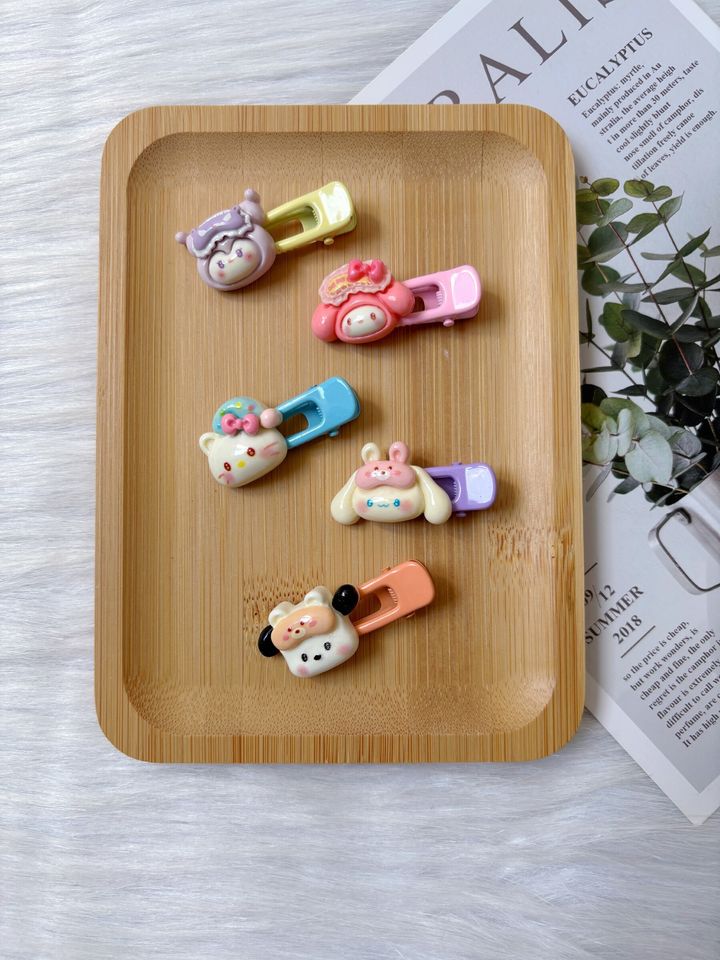 sanrio family duck clip (5 in 1 set)