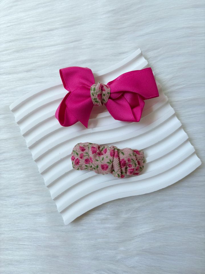 vintage flower mix clip (2 in 1 set)