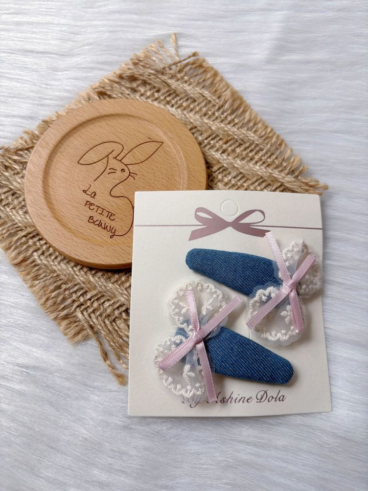denim bb clip (1pair)