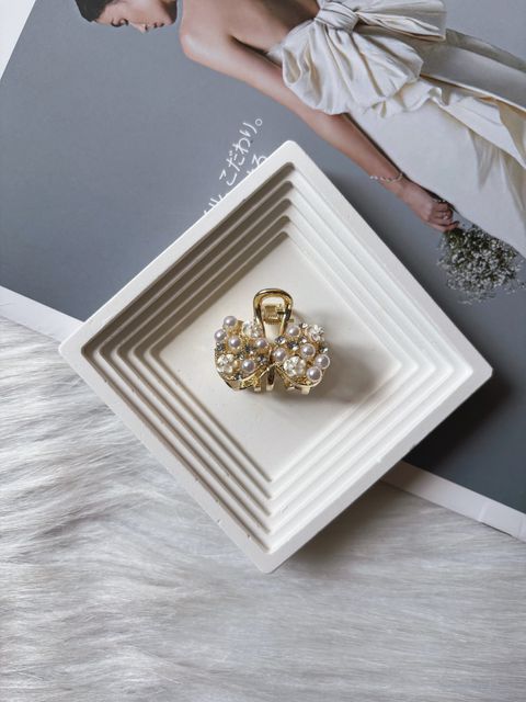 pearl mix shell flower claw clip (2.5cm)