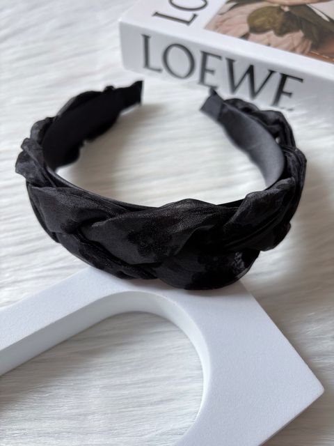 embossed flower headband