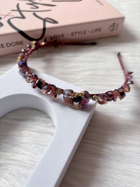 premium handmade crystal headband