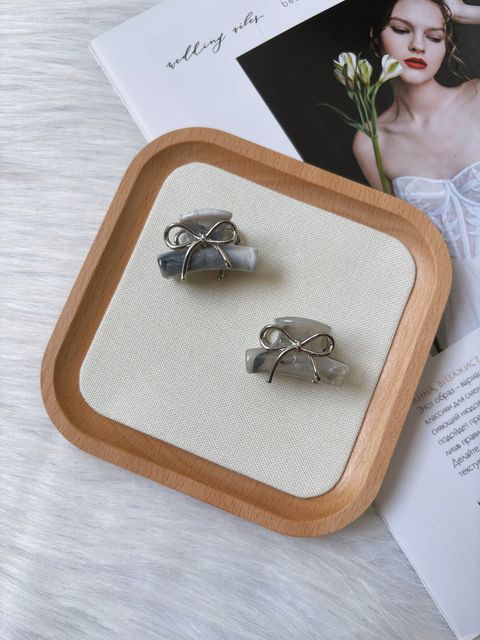 minimalist ribbon acetate claw clip (3cm)