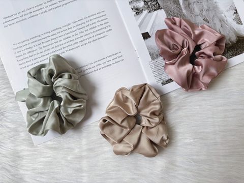 premium satin scrunchy