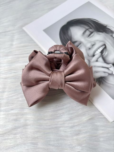 premium satin ribbon claw clip (11cm)