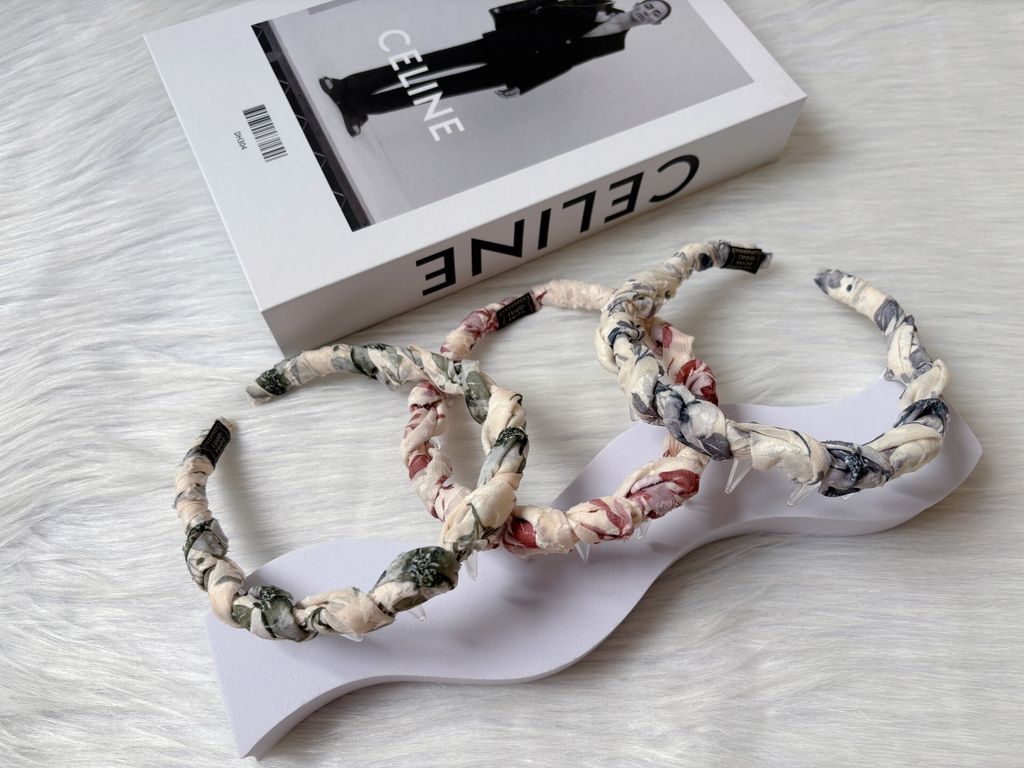 printed braid headband