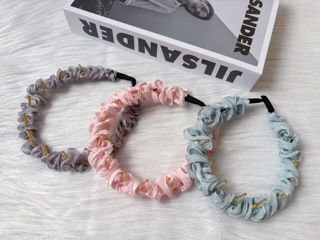 shimmer ruffle headband