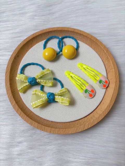 summer gift set (2pairs hair tie & 1pair hair clip)