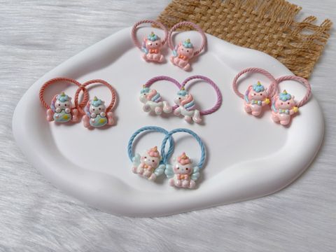 unicorn theme hair tie (bundle set of 5pairs)