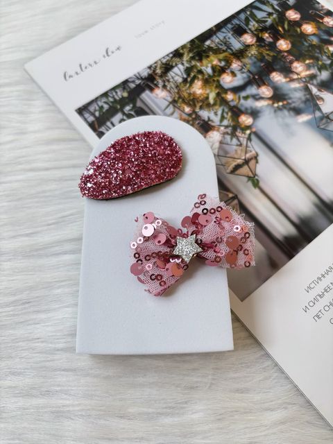 glitter theme mix clip (2 in 1 set)