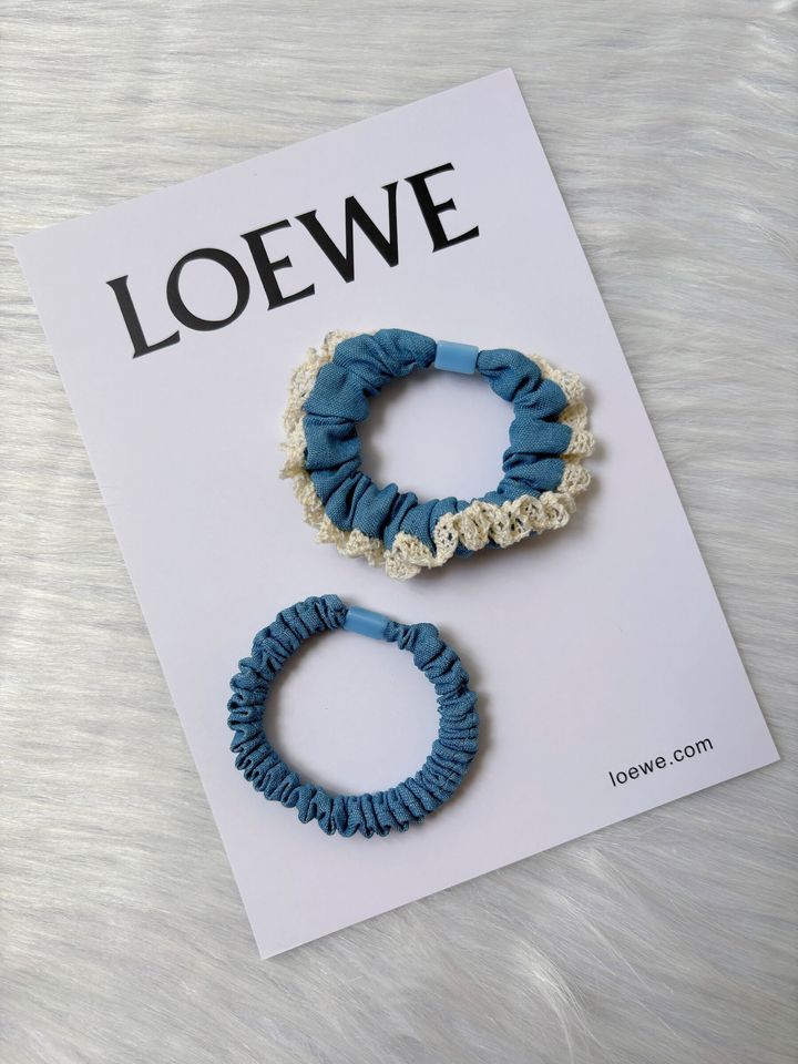 denim scrunchy (2 in 1 set)