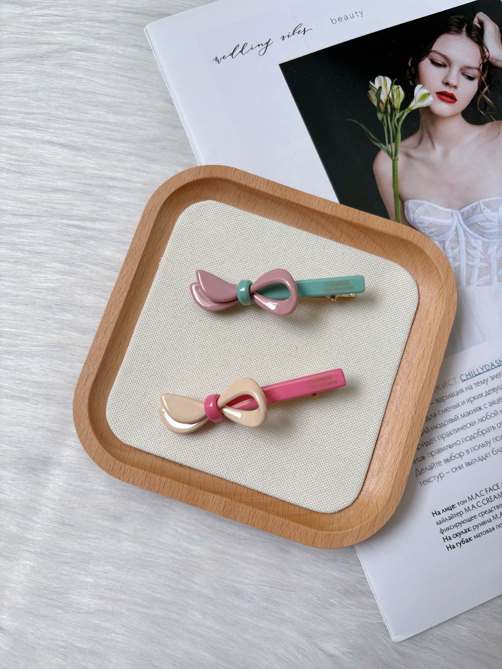 ribbon acetate duck clip