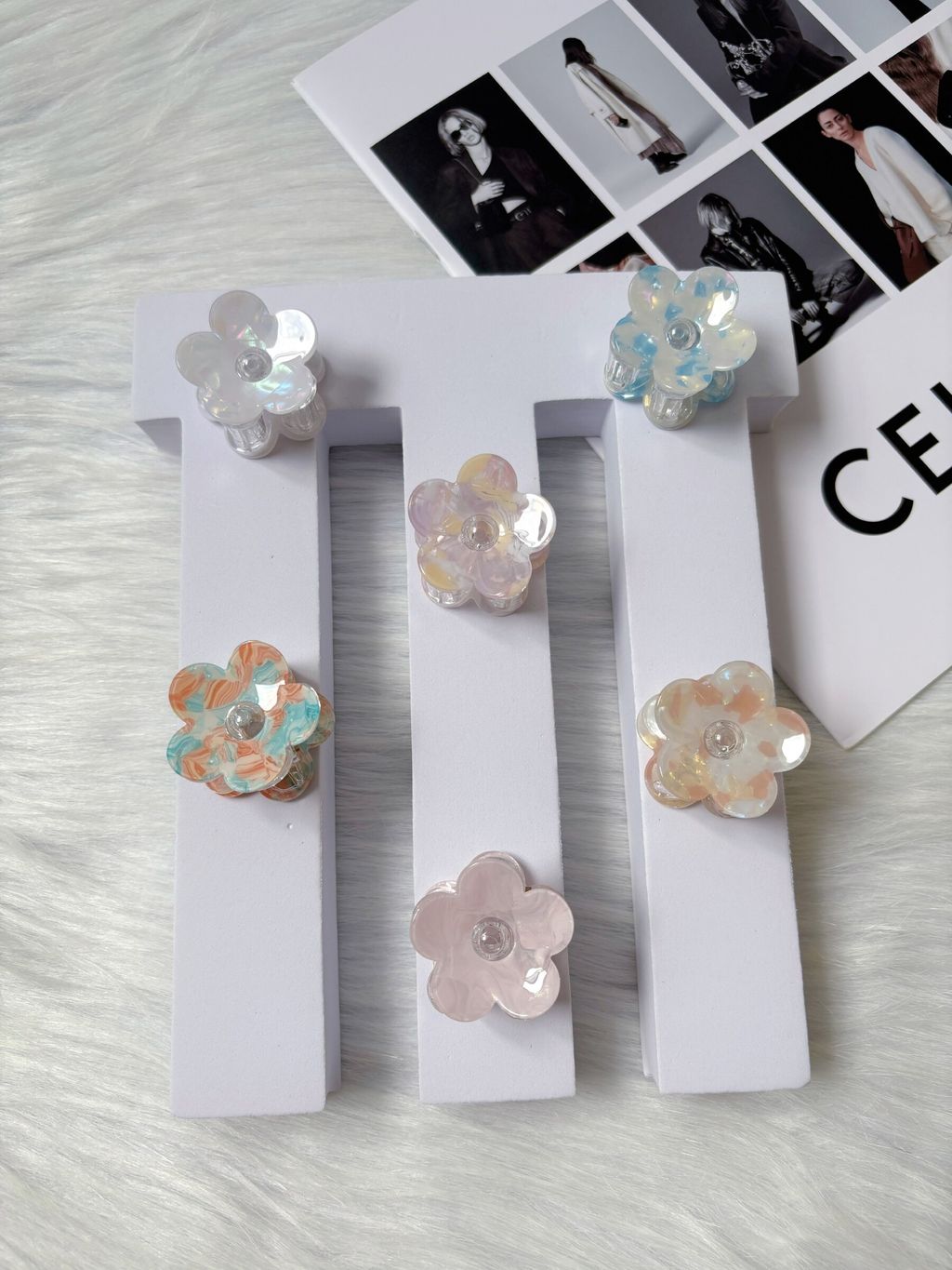 acrylic flower claw clip (3cm)