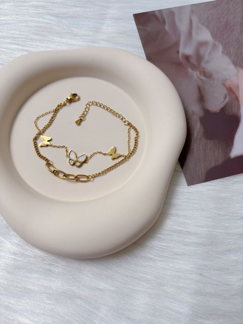 butterfly muse stainless steel bracelet