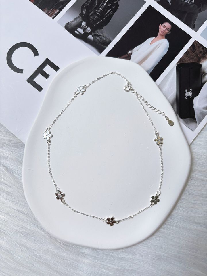 petite bloom necklace (925 silver)
