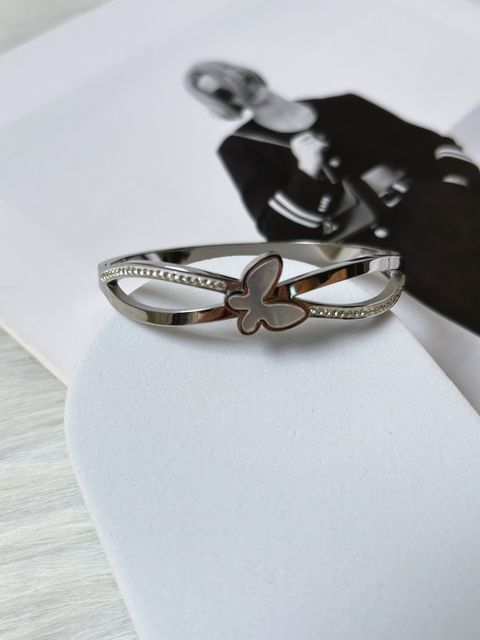 elysian butterfly stainless steel bangle