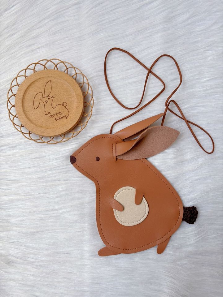 premium faux leather bunny bag