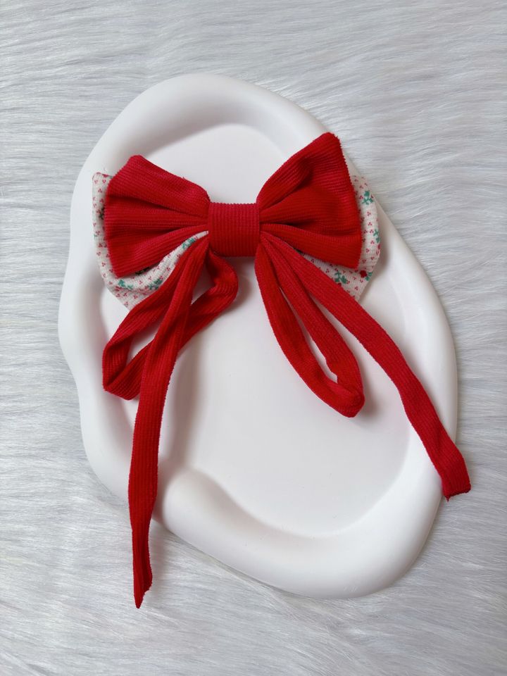 premium velvet ribbon duck clip