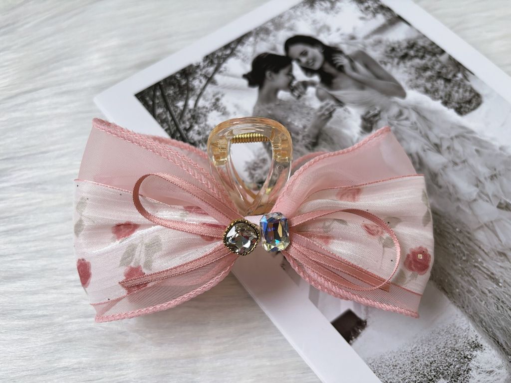 vintage rose claw clip (13cm)