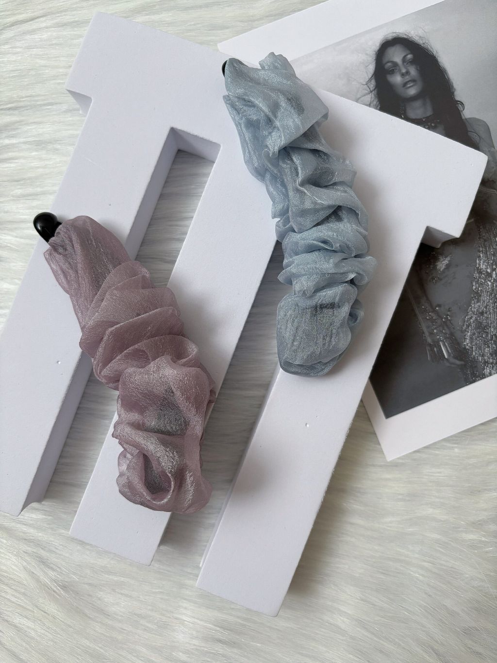 soft organza banana clip