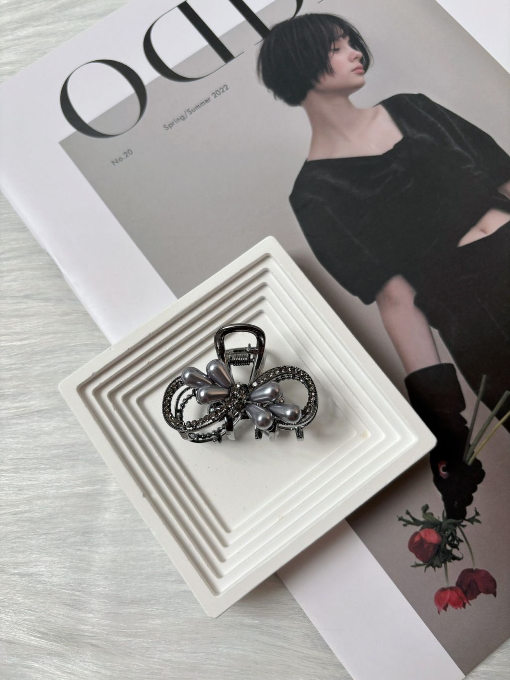 premium balloon pearl claw clip (4cm)