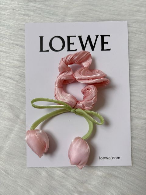 korean style slight shimmer scrunchy