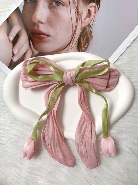 korean style ribbon spring clip (10cm)