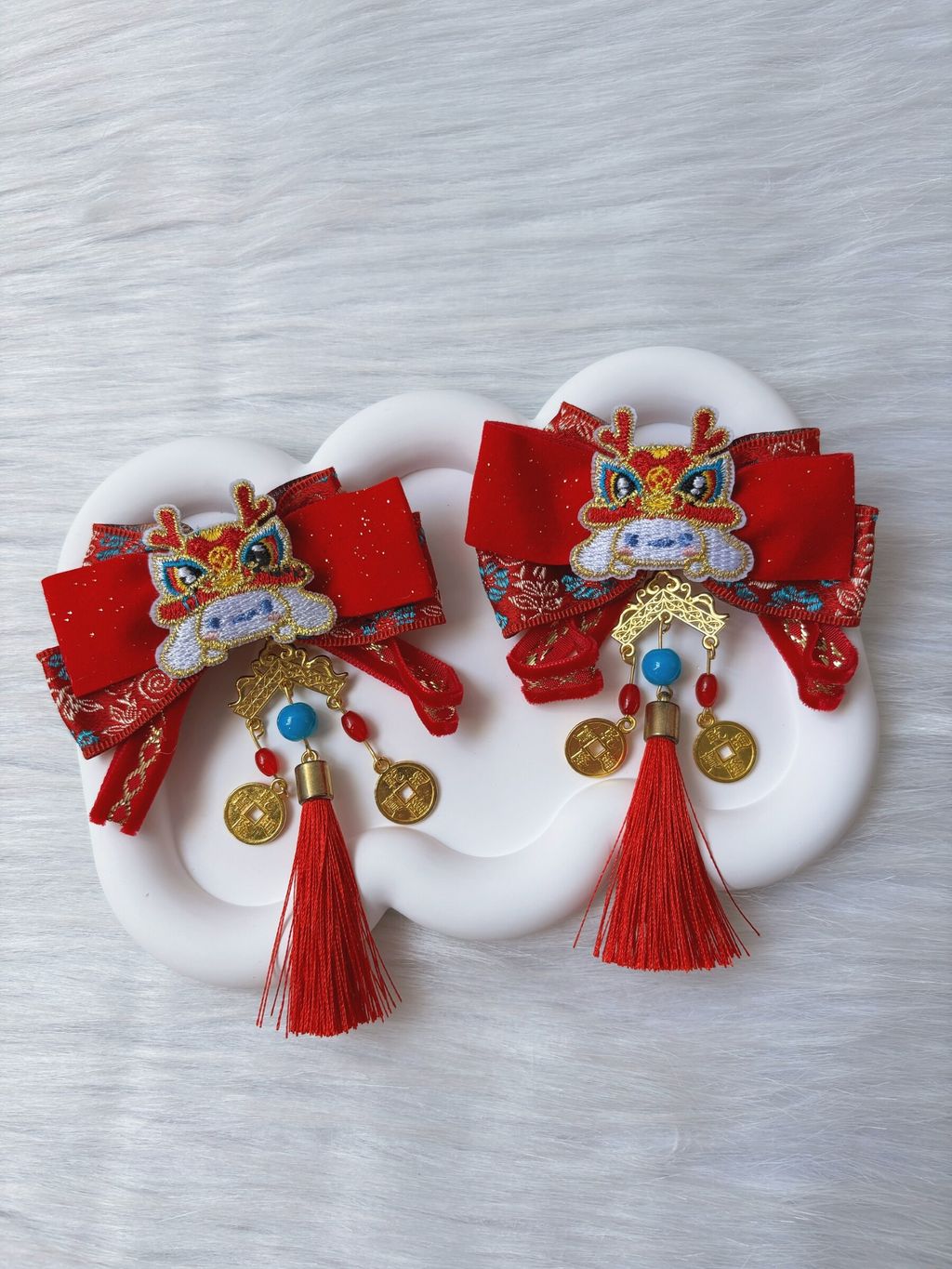 cinnamoroll theme cny duck clip (1pair)