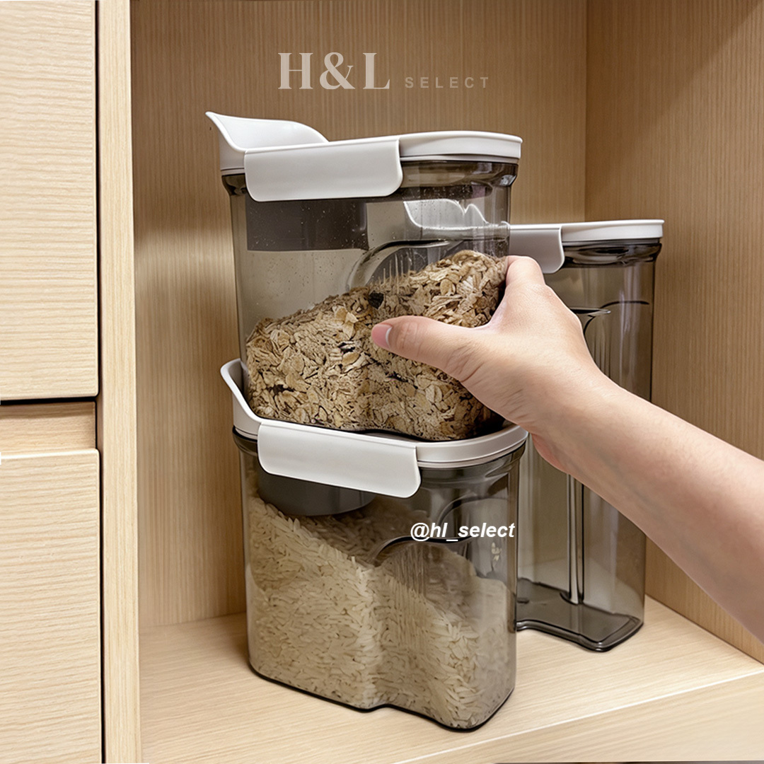 A0433隱藏量杯旋扣米桶10